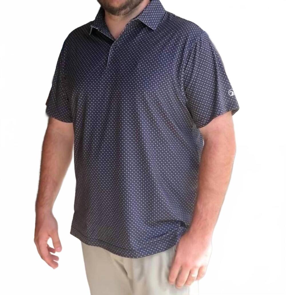 NEW HIGH CREEK OUTDOORS lonestar western polo in black and grey